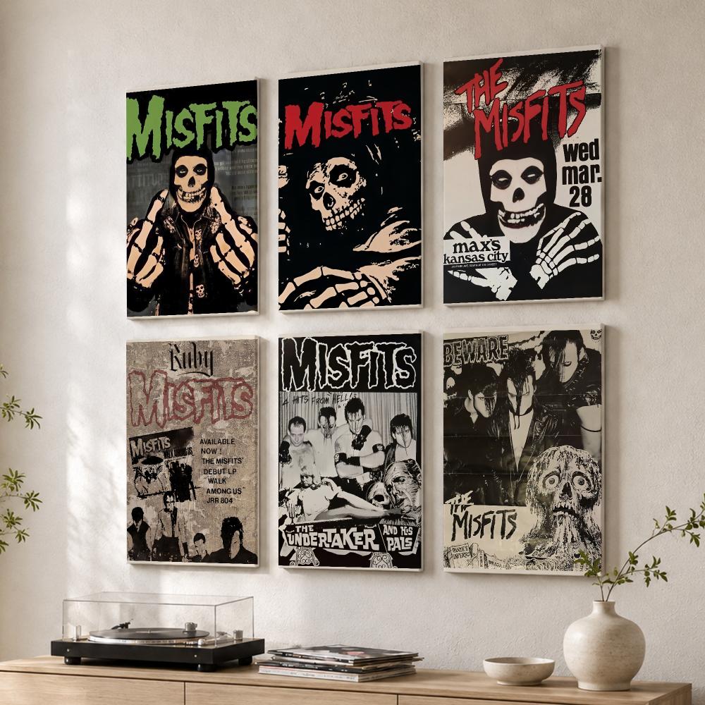 Live Rock - M-Misfits Hot Horror Punk Rock Framed