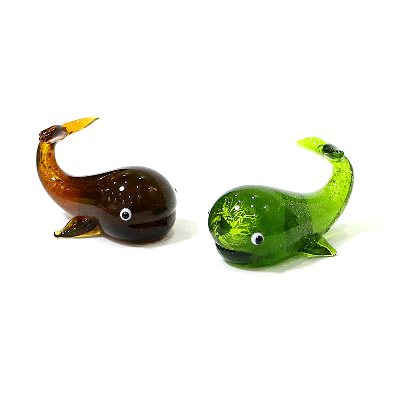 Murano Glass Whale Miniature F - Marine Aquarium ulasan dan harga