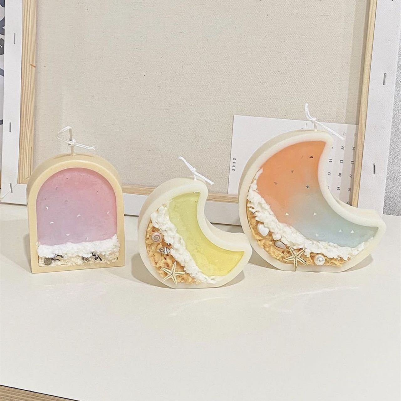 Fish Tank Moon Shape Candle Mo - Marine Fish Tank ulasan dan harga
