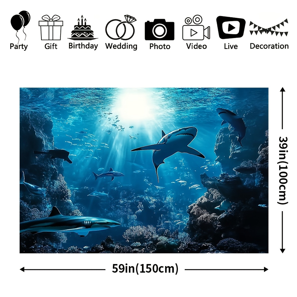 Majestic Deep Sea Shark Wall T - Marine Aquarium ulasan dan harga