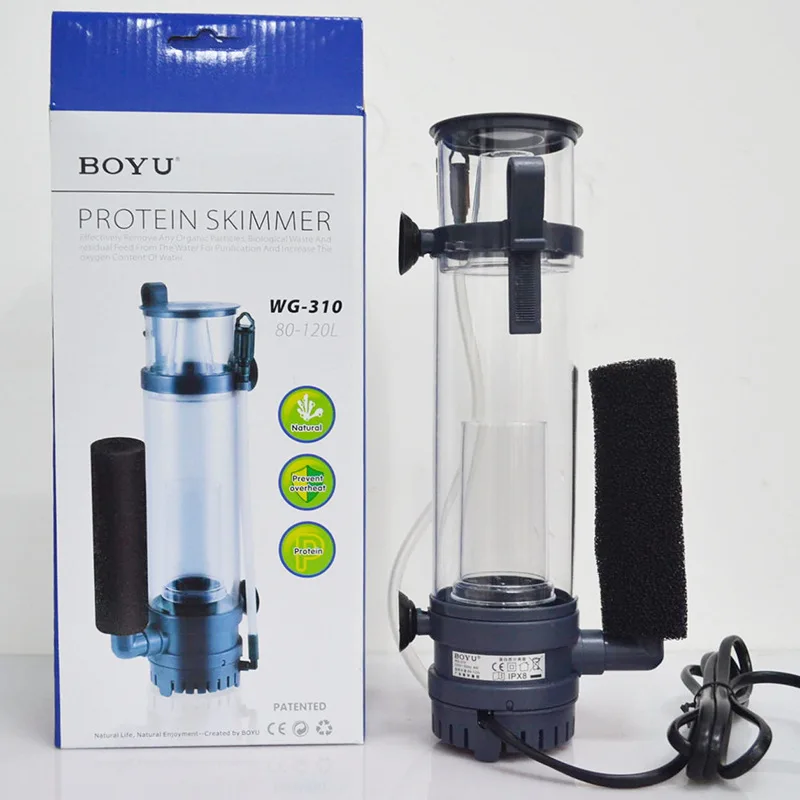 6W/8W BOYU Protein Skimmer Fil - Marine Coral ulasan dan harga