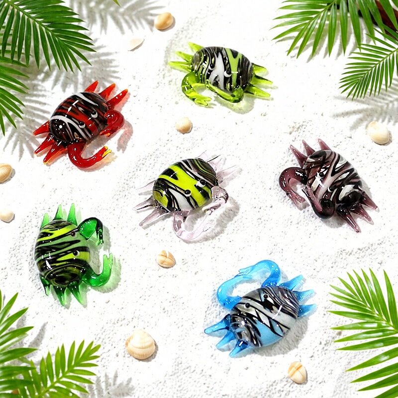 Handmade Cute Mini Glass Crab  - Marine Aquarium ulasan dan harga