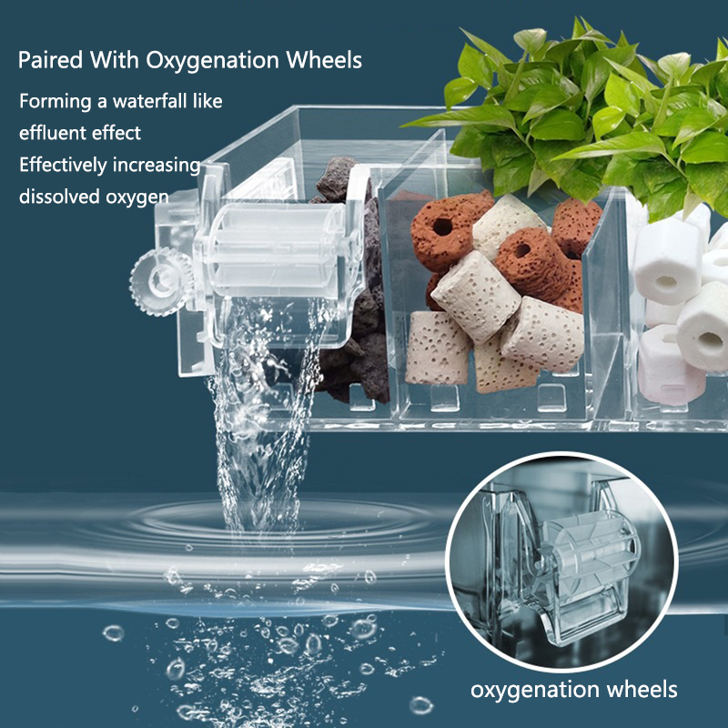 Fish Tank Waterfall Filter Box - Reef Tank Filter ulasan dan harga